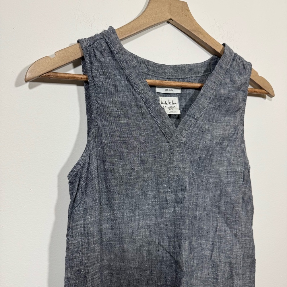 Nicole Miller Linen Chambrey dress - Picture 3 of 5